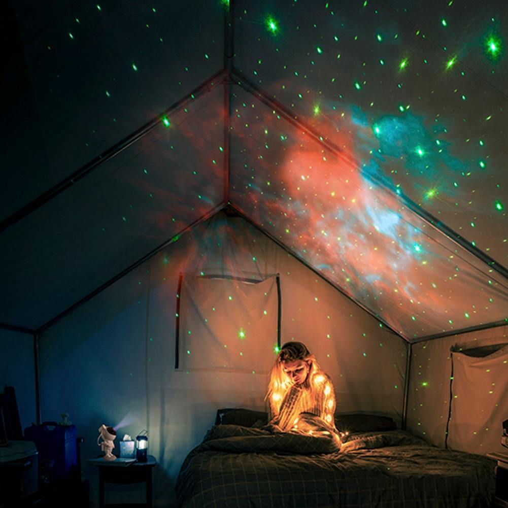 Galaxy Astronaut Nattlys Romprojeksjon | Luvikno