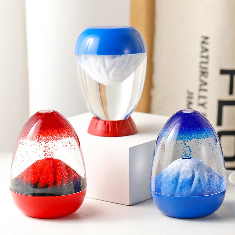Vulkanutbrudd Liquid Timeglass | Luvikno