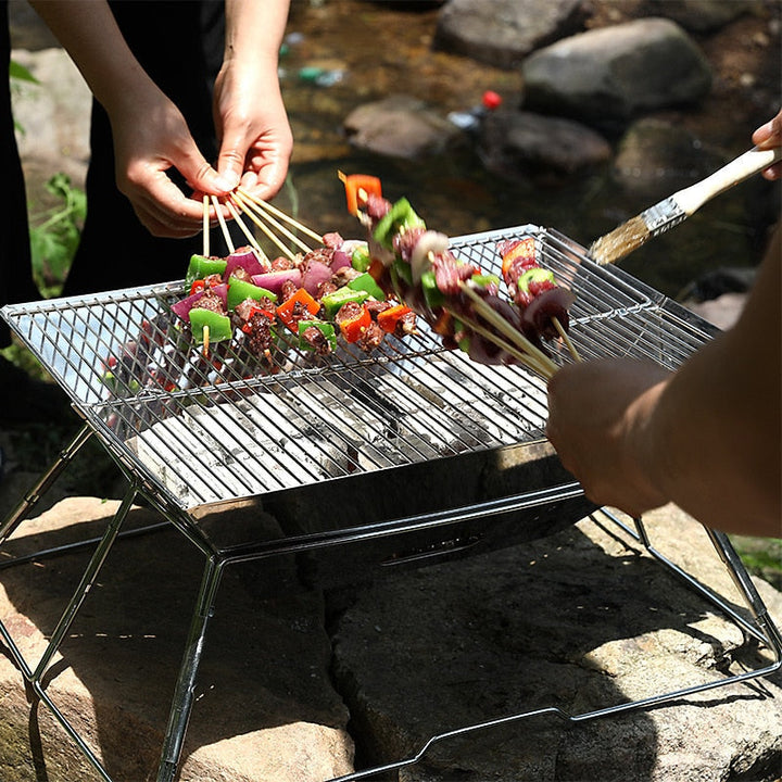 Brettbart Bærbar Mini Reise Camping Grill | Luvikno