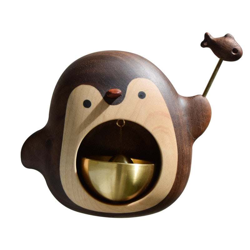 Solid Wood Cute Hanging Door Bell | Luvikno