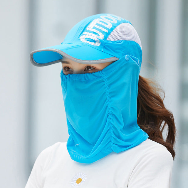 Anti-Ultrafiolett Utendørs Pustende Sommermaske Hatt | Luvikno