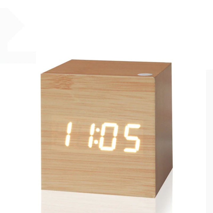 Digital Clock Cube i moderne tredesign Luvikno