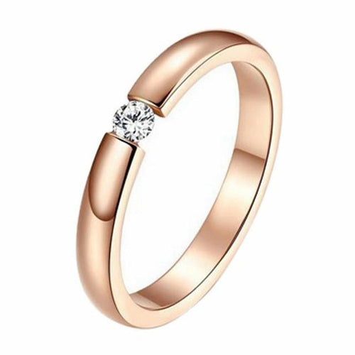 Enkel Rose Gull Ring | Luvikno