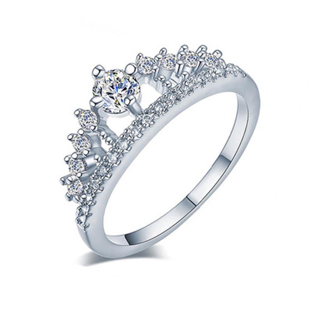 Princess Crown Crystal Ring | Luvikno