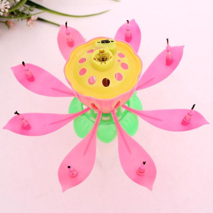 Birthday Lotus Flower Candle | Luvikno