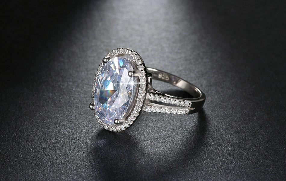 Oval Cut 6ct CZ Ring | Luvikno