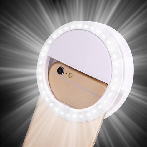 LED Ring Flash Mobil Kamera Lys | Luvikno