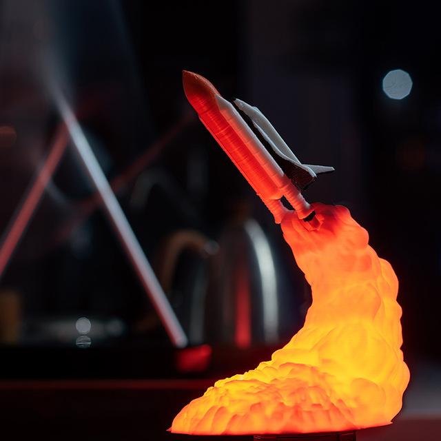 Rokit - 3D Romferge Lampe | Luvikno