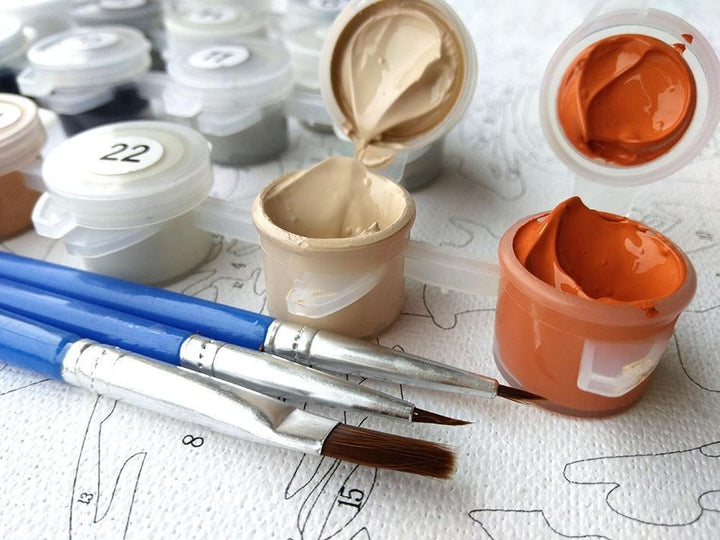 En overflod av blomster - Van-Go mal med tall kit | Luvikno