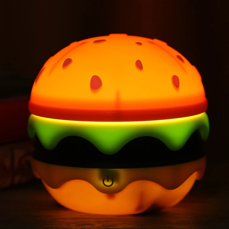 Brettbar Trådløs Unik Hamburger Bordlampe | Luvikno