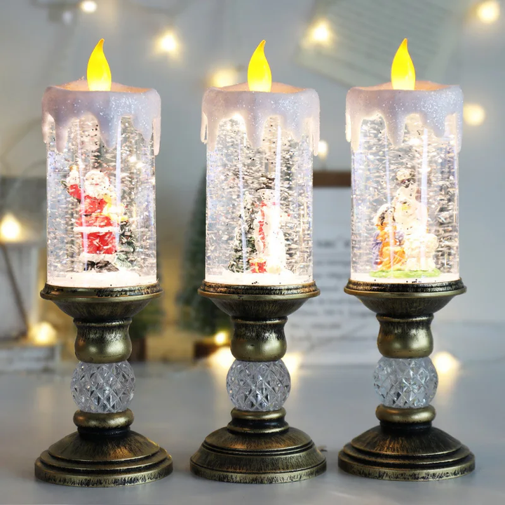 Crystal Echo Christmas Water Candle | Luvikno