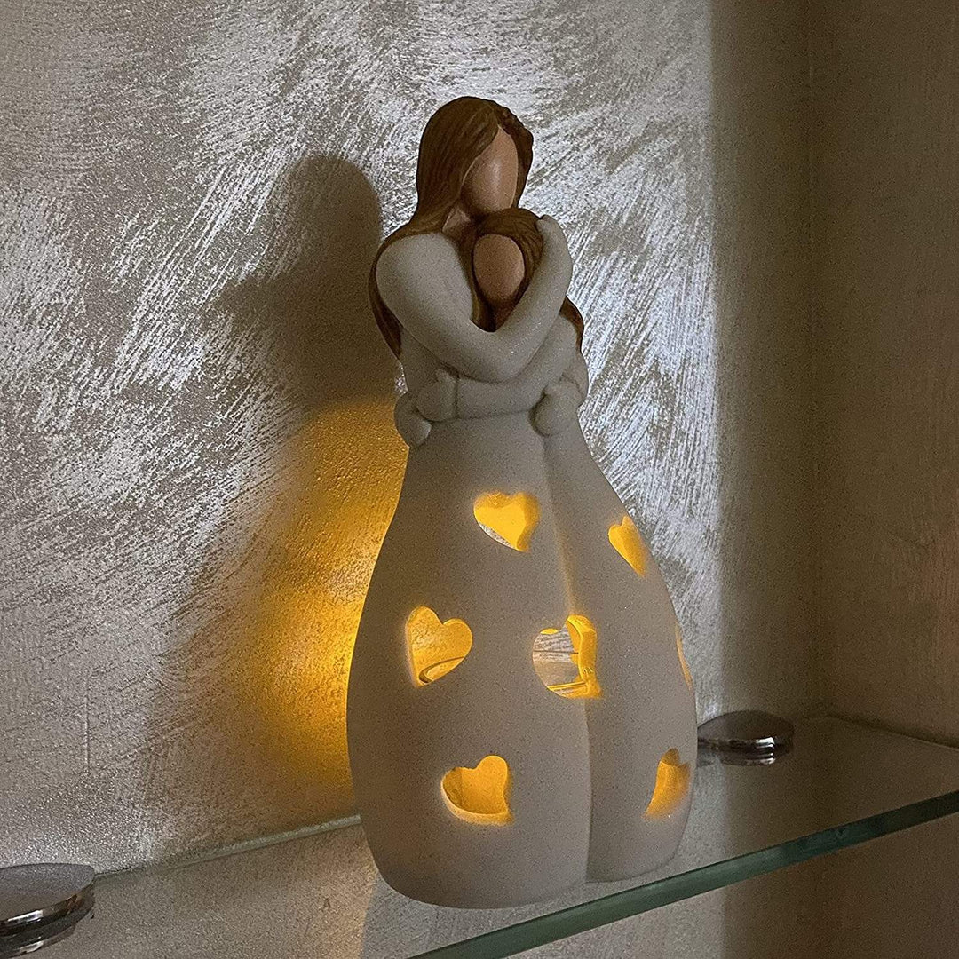 Bordlampe Romantisk Harpiks Varm Hjerte Lys Luvikno