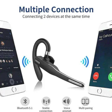 Luvikno | Trucker Dual Mic Trådløst Bluetooth 5.1 Støydempende Hodesett/Ørepropp