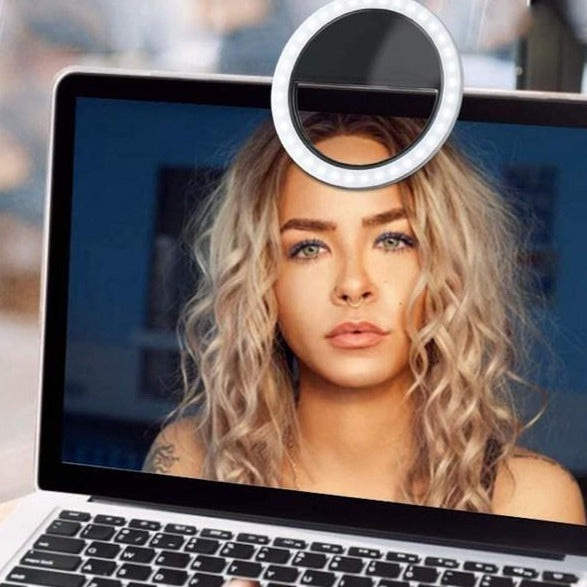 Bærbar Selfie Ring Lys - GlowSnap | Luvikno