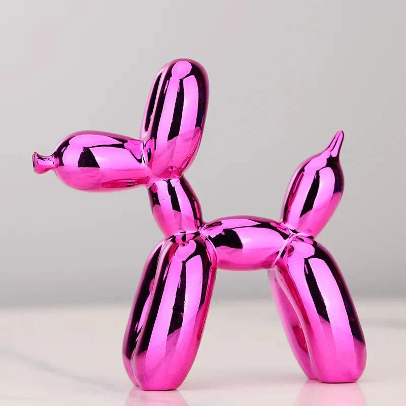 Ballonghund Skulptur | Skinnende Harpiks Dekorasjon | Flere Farger
