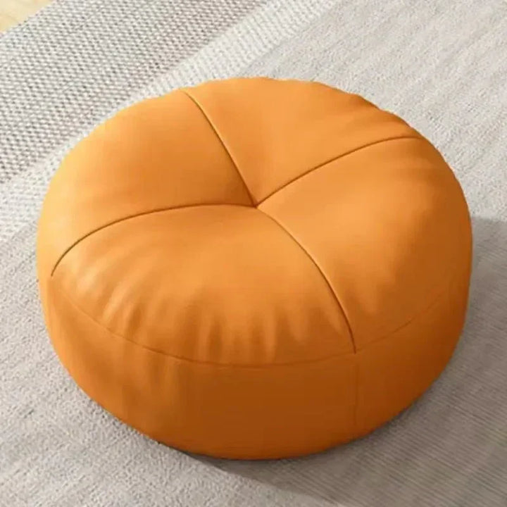 ZenCushion – Runde japanske setekuddeler laget av nappa-lær i Tatami-stil | Luvikno