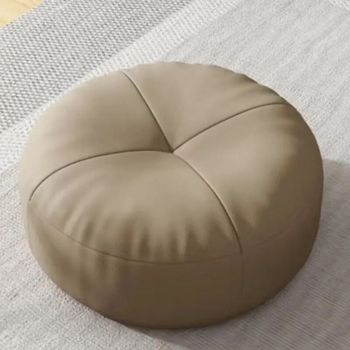 ZenCushion – Runde japanske setekuddeler laget av nappa-lær i Tatami-stil | Luvikno