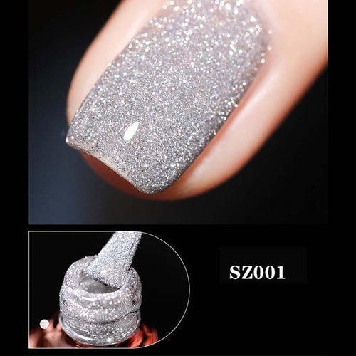 Høy tetthet glitter neglelakk gel | Luvikno