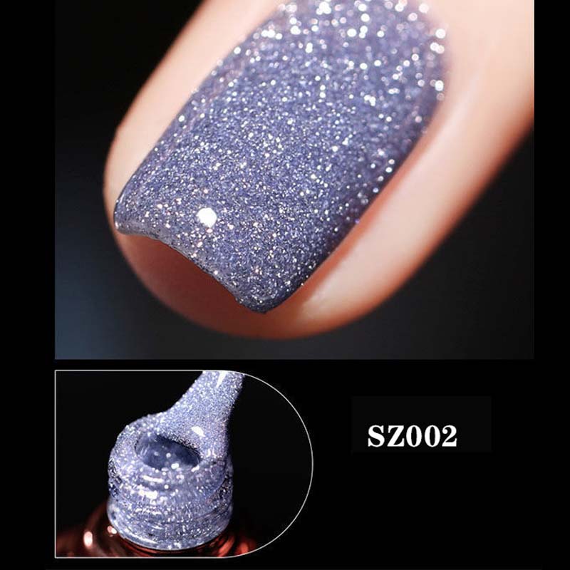 Høy tetthet glitter neglelakk gel | Luvikno