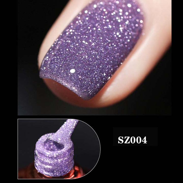 Glitter og diamant neglelakk (8ml) | Luvikno