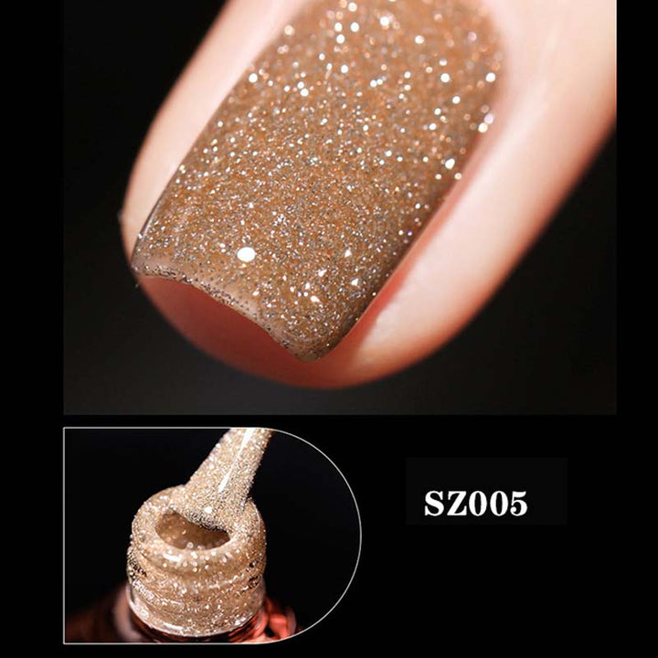 Glitter og diamant neglelakk (8ml) | Luvikno
