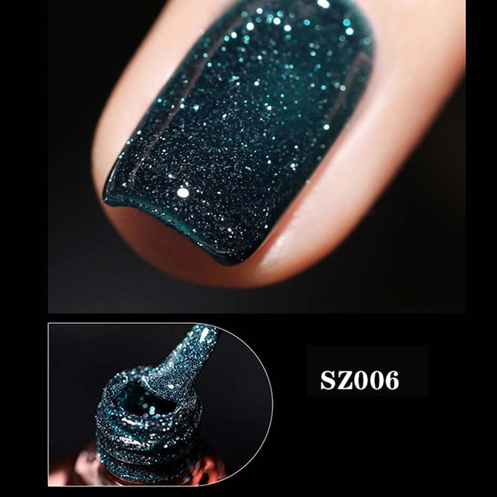 Høy tetthet glitter neglelakk gel | Luvikno
