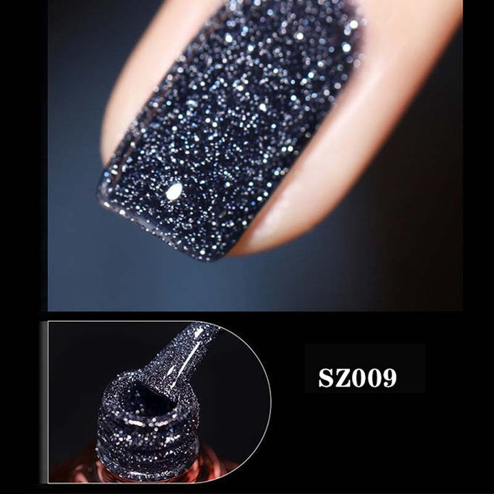 Høy tetthet glitter neglelakk gel | Luvikno