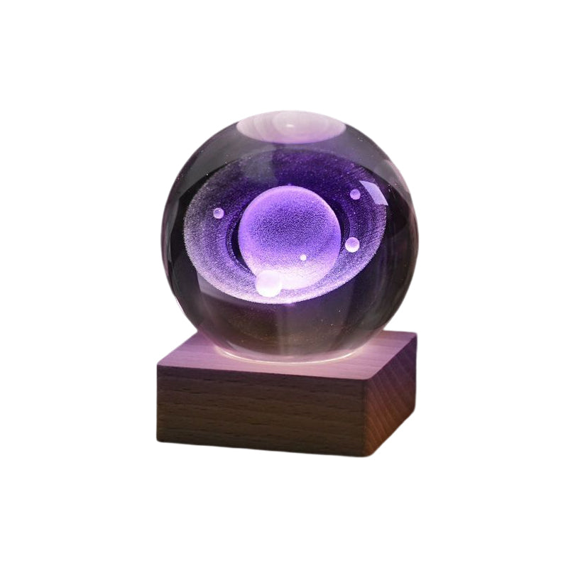 Luvikno | 3D Galaxy Crystal Ball Naturlampe Dekorativ Lampe
