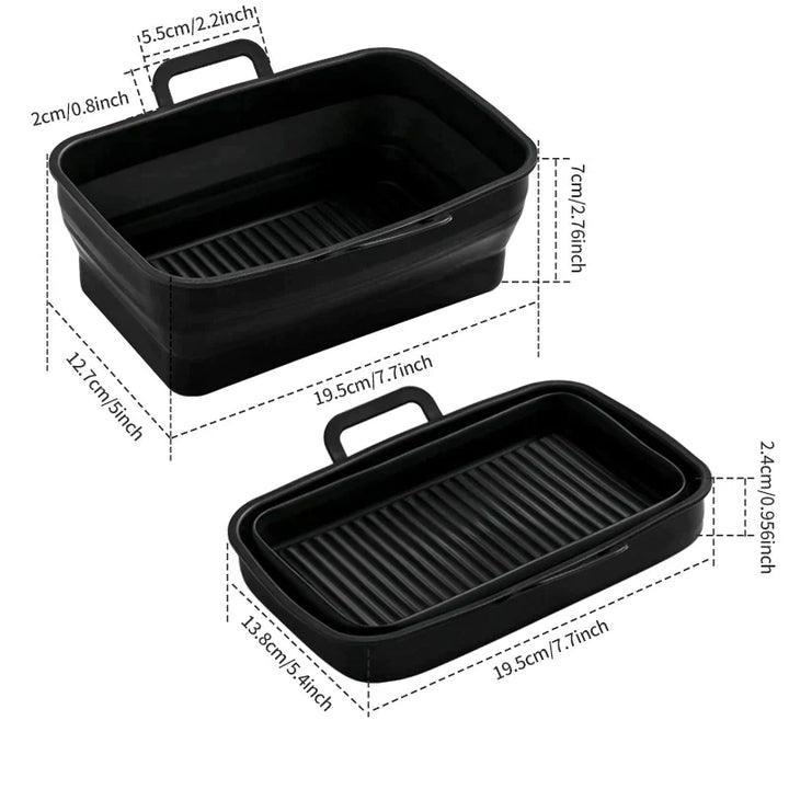 Foldbar Air Fryer Silikon Bakepanne | Luvikno