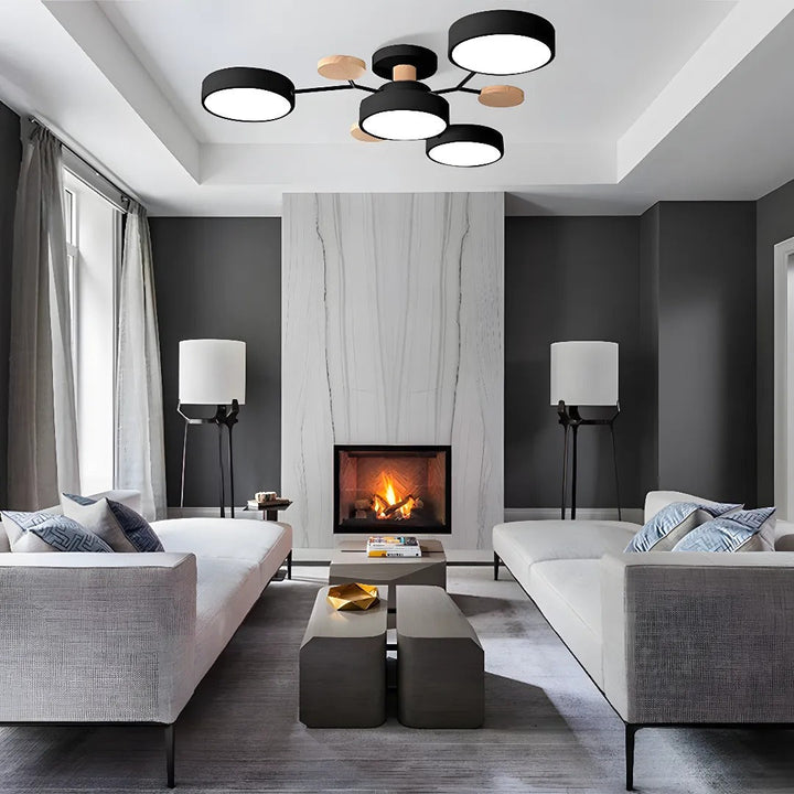 Moderne Innfelt LED Taklampe Luvikno
