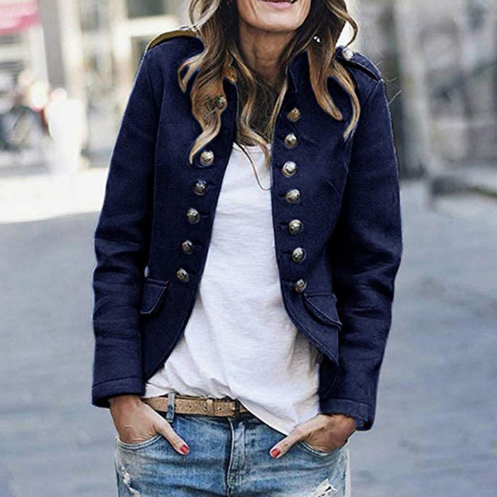 Luvik | Militærstil blazer med dobbelt knappestolpe