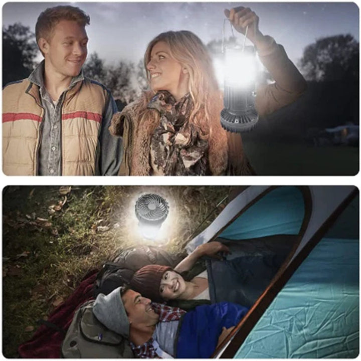 2-i-1 Eventyr Sollys & Bærbar Vifte | Luvikno