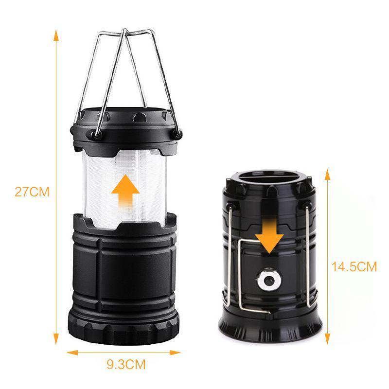3-i-1 LED campinglampe med flimrende flamme | Luvikno
