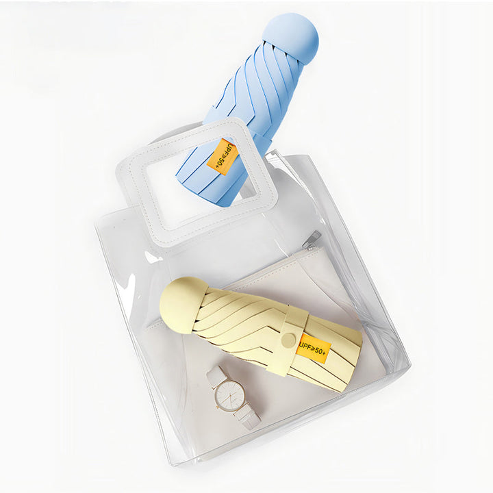 Hårfrisyre lommeparaply med UV-beskyttelse UPF50+ | Luvikno