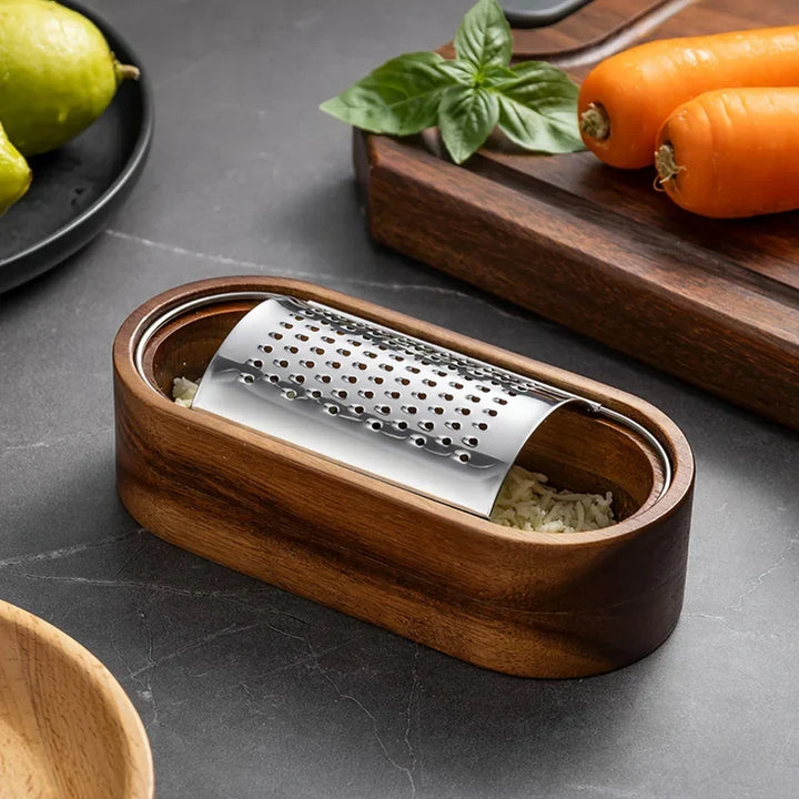 Rustfritt Stål Ostegrater med Oppbevaringsboks Multi-funksjonell Rivemaskin | Luvikno