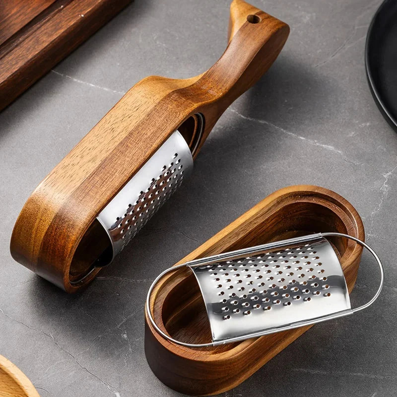 Rustfritt Stål Ostegrater med Oppbevaringsboks Multi-funksjonell Rivemaskin | Luvikno