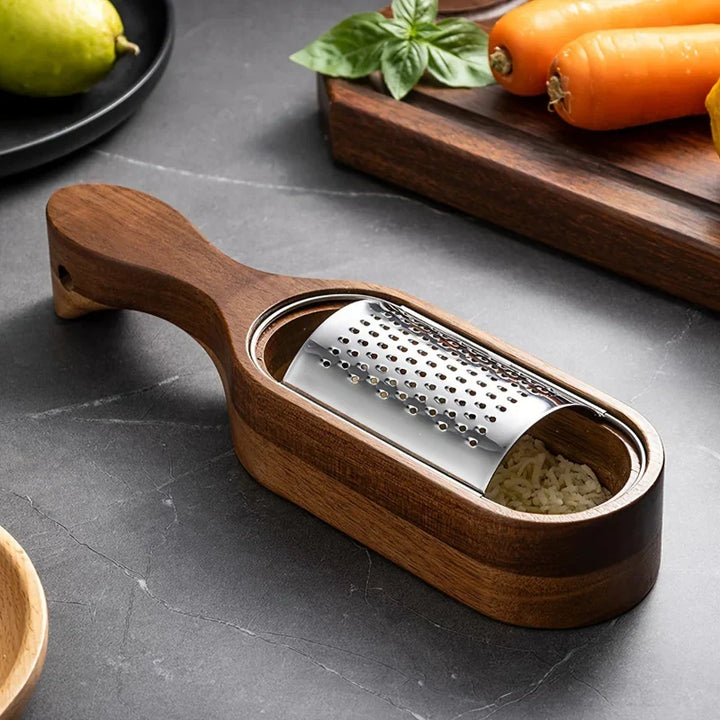 Rustfritt Stål Ostegrater med Oppbevaringsboks Multi-funksjonell Rivemaskin | Luvikno