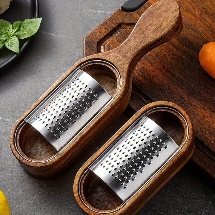Rustfritt Stål Ostegrater med Oppbevaringsboks Multi-funksjonell Rivemaskin | Luvikno
