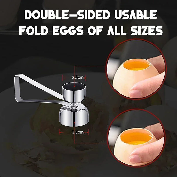 Rustfritt Stål Dobbel Hode Egg Saks Eggeskall Åpner og Klipper | Luvikno