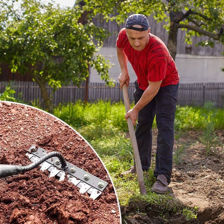 GardenTand Expert – Allsidig håndrake laget av karbonstål for presisjonsarbeid | Luvikno