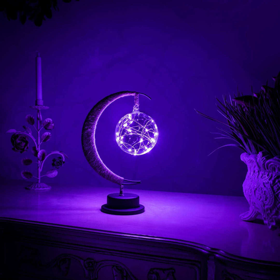 Bordlampe LED Måneskinn for Soverom Luvikno