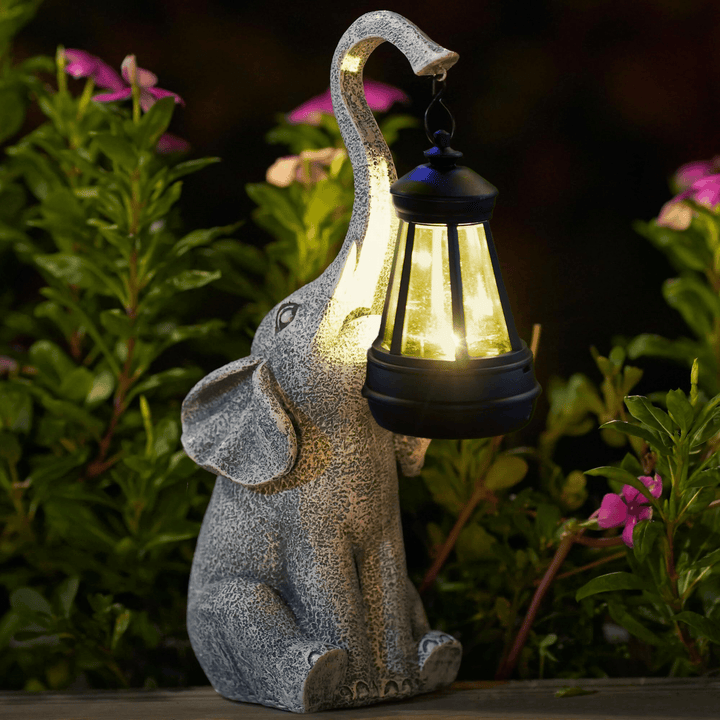 Atmosfærisk Sol Lampe for Hagen - Elefant Glød | Luvikno