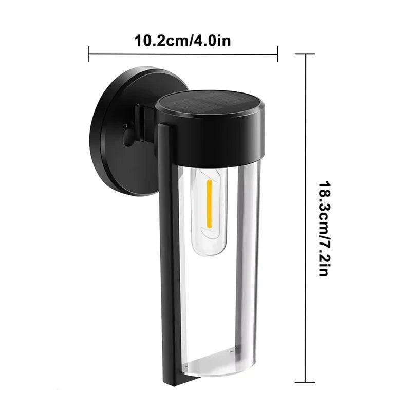 Solar Column Wall Light | Luvikno