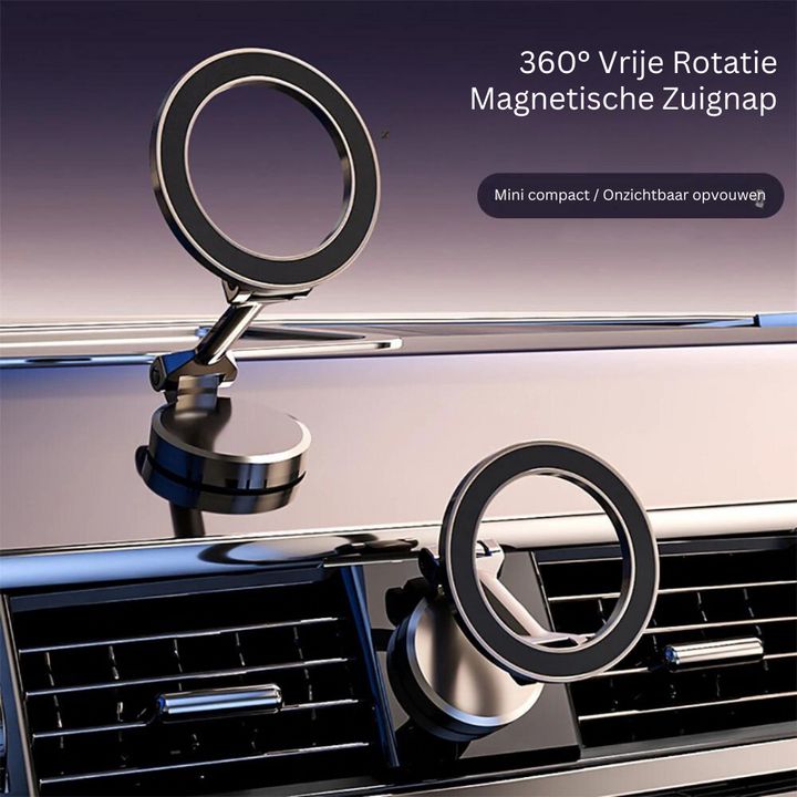 Magnetsk biltelefonholder – 360° roterbar, sammenleggbar