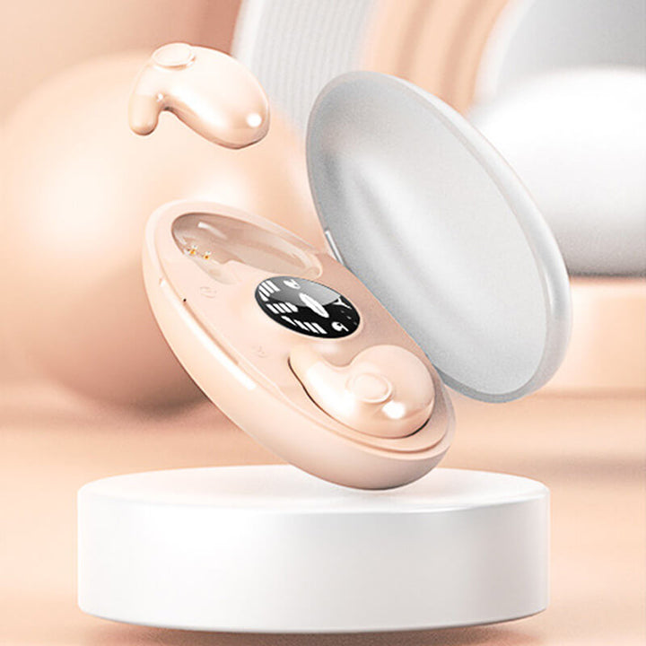 Sove-ørepropper – Ultraflat trådløse in-ear hodetelefoner, IPX5 vanntett, Bluetooth 5.3