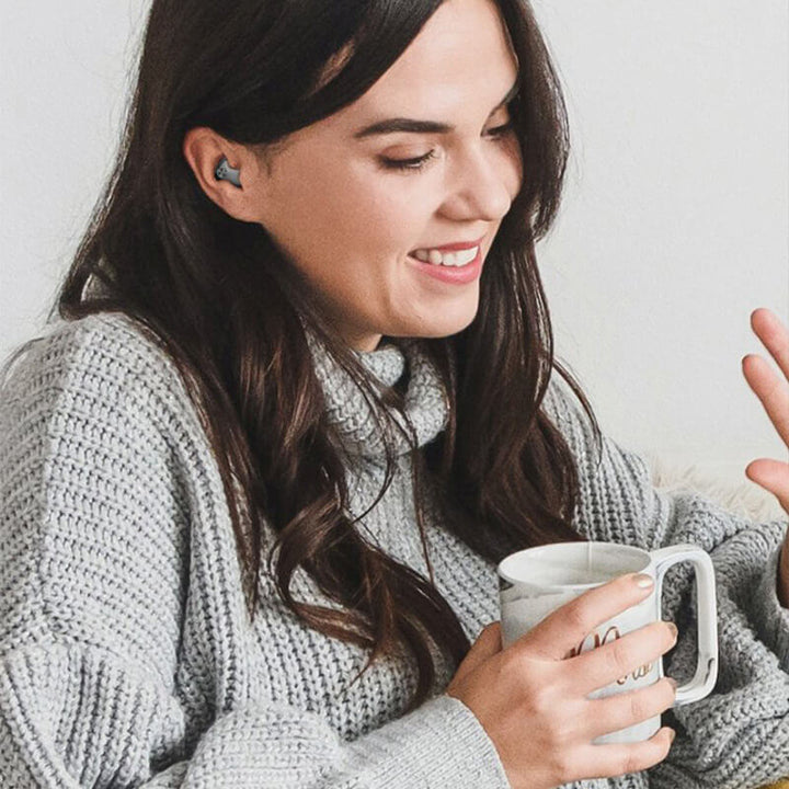 Sove-ørepropper – Ultraflat trådløse in-ear hodetelefoner, IPX5 vanntett, Bluetooth 5.3