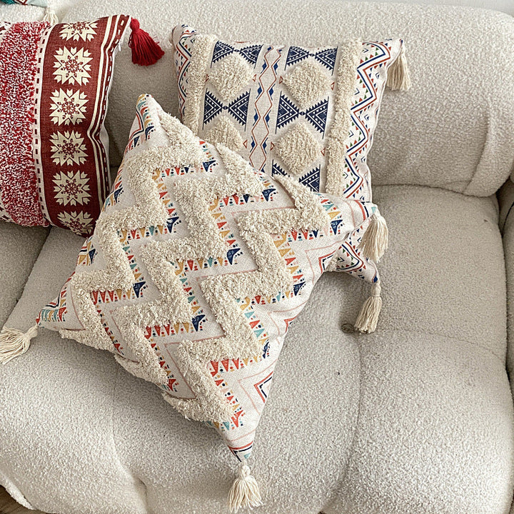 Boho fôret frynse kast puteomslag | Luvikno