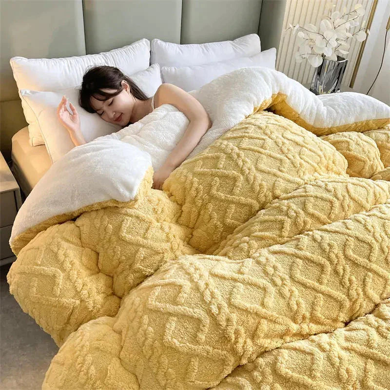Luvikno | SereneSleep Vinter Duntrekk - Luksuriøst Kasjmir Fleece Duntrekk for Ultimat Vinterkomfort
